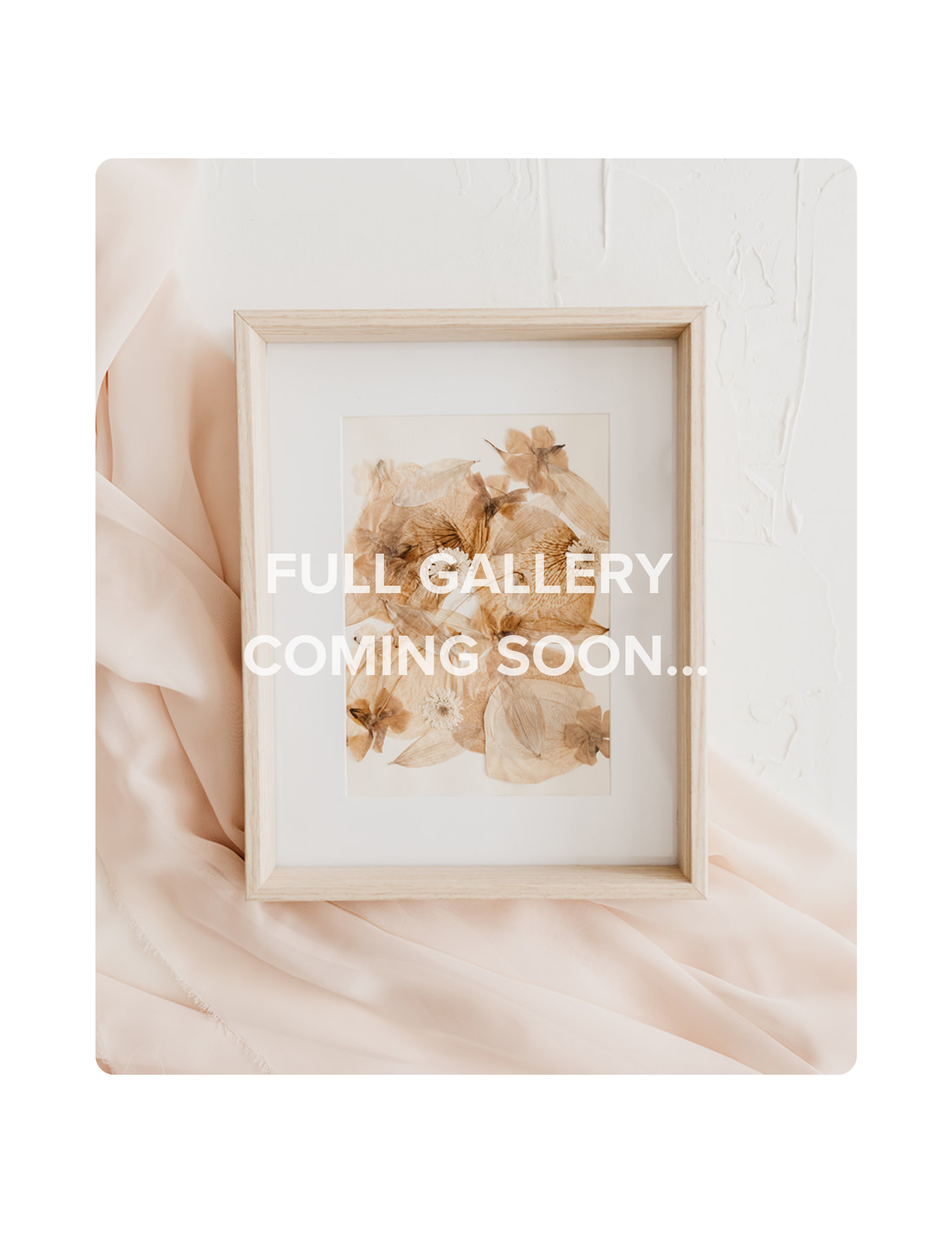 Pressed Flower Keepsakes | Single-Piece of Artwork