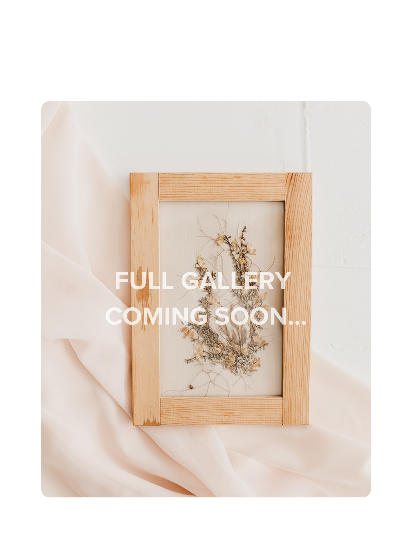 Pressed Flower Keepsakes | Single-Piece of Artwork